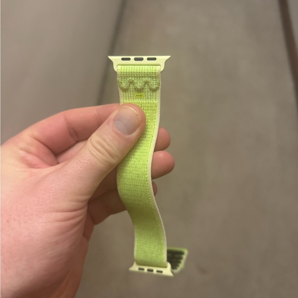 Nike Neon Green Apple Watch Band - Picture 2 of 5